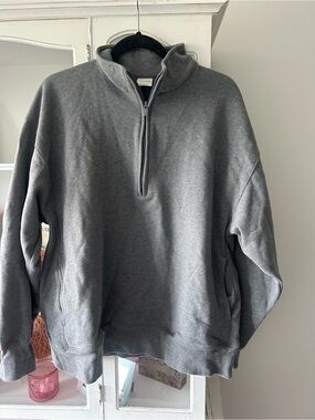 Aritzia half zip sweater